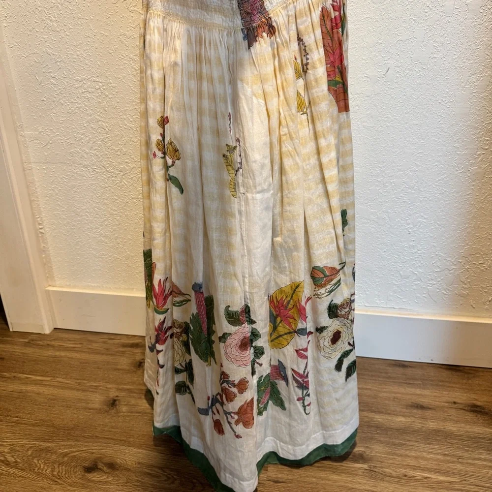 INJIRI MEDIUM cotton floral long top - Picture 6 of 11
